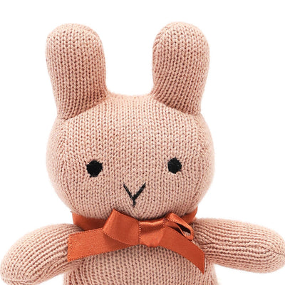 Handcrafted Cotton Knitted Blush Bunny
