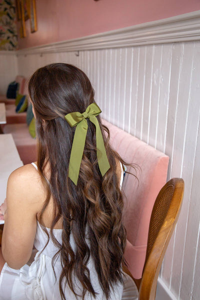 Medium Petersham Grosgrain Hair Barrette | Florence Bow