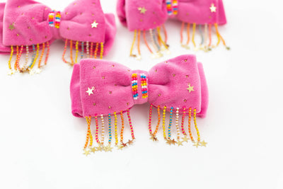 Velvet Hair Bow | Fringe Flare