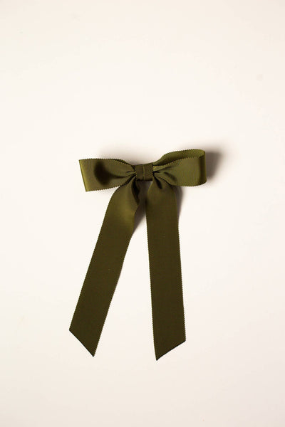 Medium Petersham Grosgrain Hair Barrette | Florence Bow