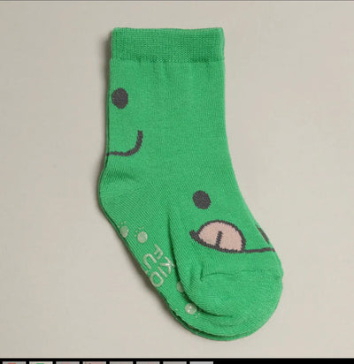 Kids' Funny Emotion Crew Socks | Green