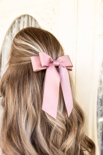 Matte Satin Hair Barrette | Stella Bow