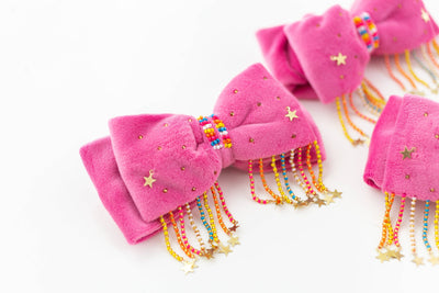 Velvet Hair Bow | Fringe Flare