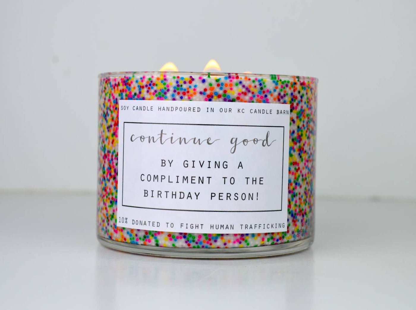 3 Wick Happy Birthday Soy Candle