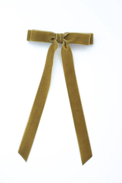 Long Velvet Hair Barrette | Alice Bow - Long Length