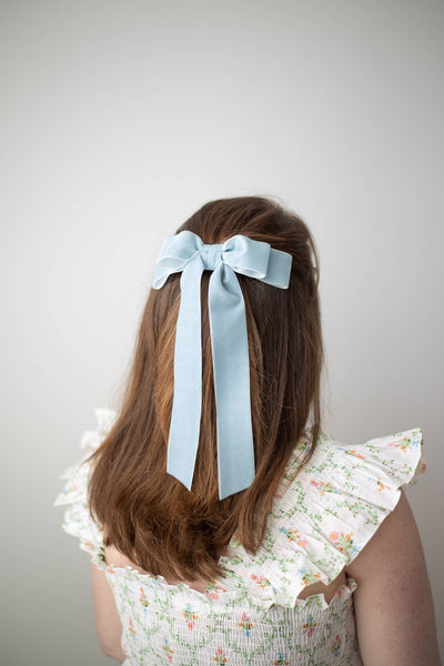 Long Velvet Hair Barrette | Judy Bow - Long Length