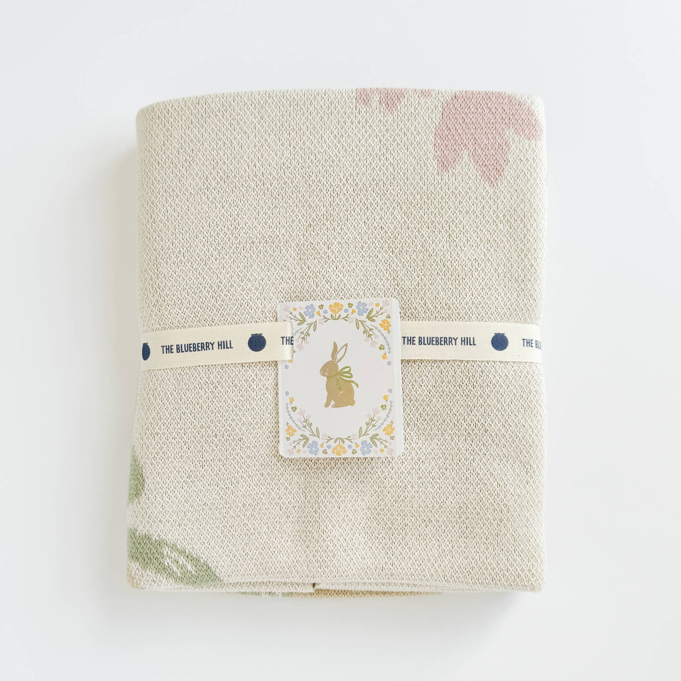 Pastel Bunny Organic Cotton Baby Blanket