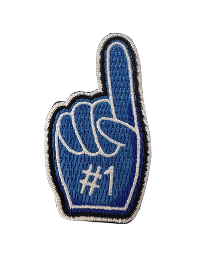 Fan Finger #1 Patch | Blue