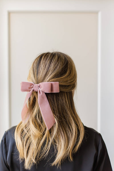 Velvet Hair Barrette | Judy Bow - Short Length