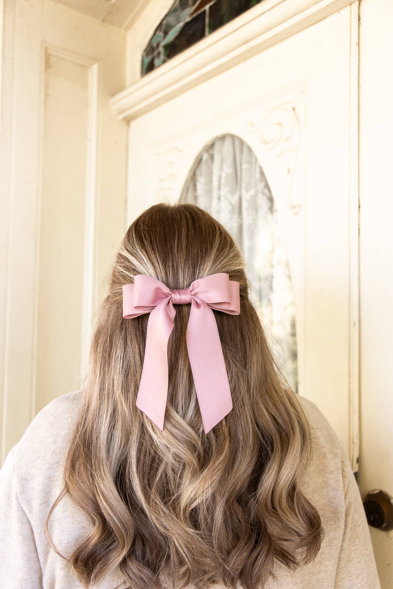 Matte Satin Hair Barrette | Stella Bow