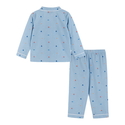 Long Sleeve Pajama Set | Boats