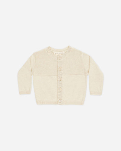 Knit Cardigan, Leggings, and Booties Set || Heathered Natural