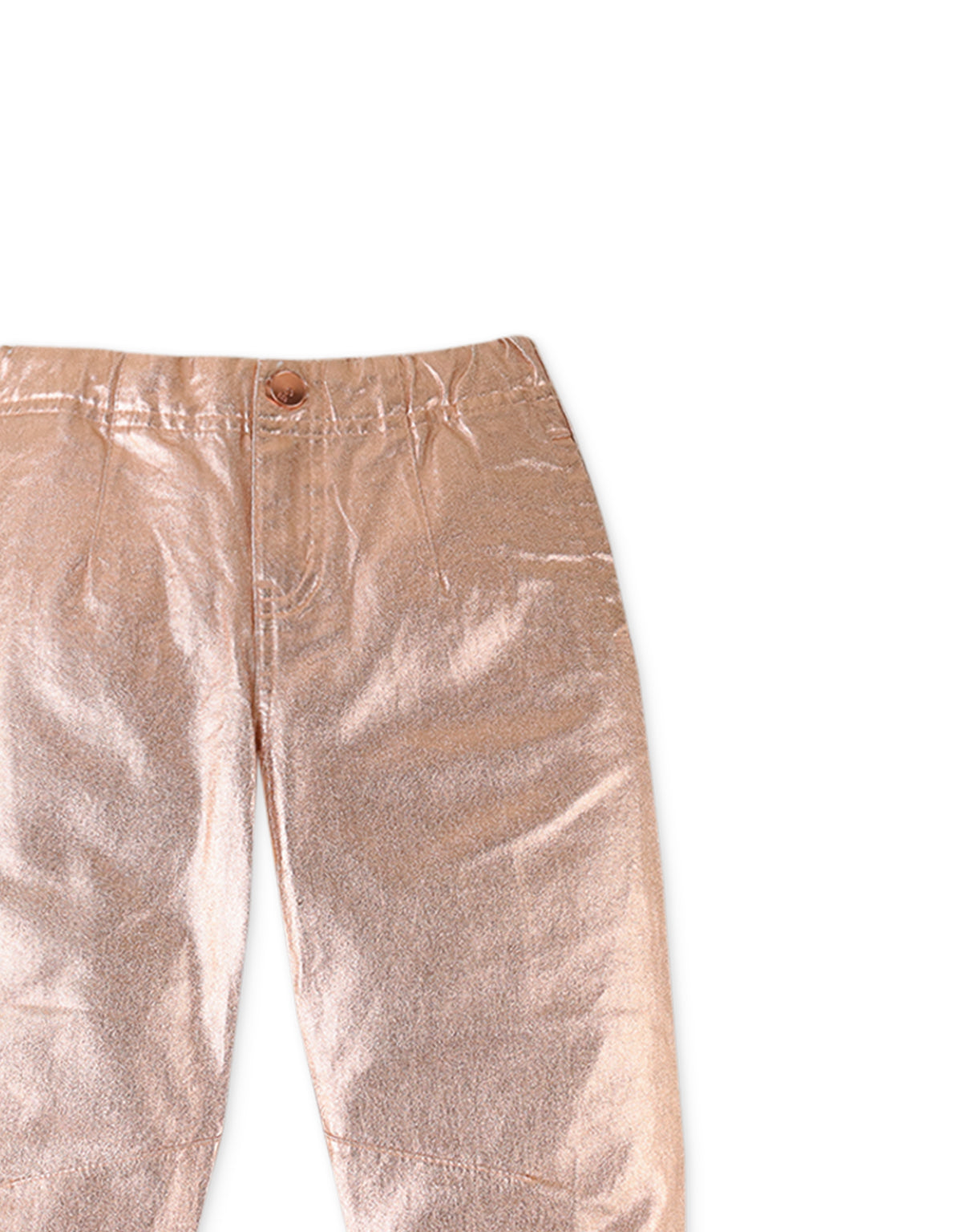 Balloon Fit Twill Pants | Bronze Lame