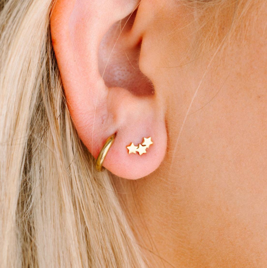 Triple Star Earrings