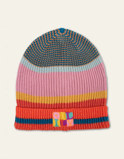 Multistripe Beanie Hat