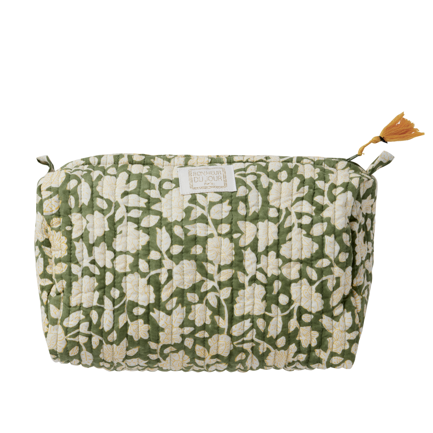 Toiletry Pouch | Indian Flowers Indira Jaya Vert