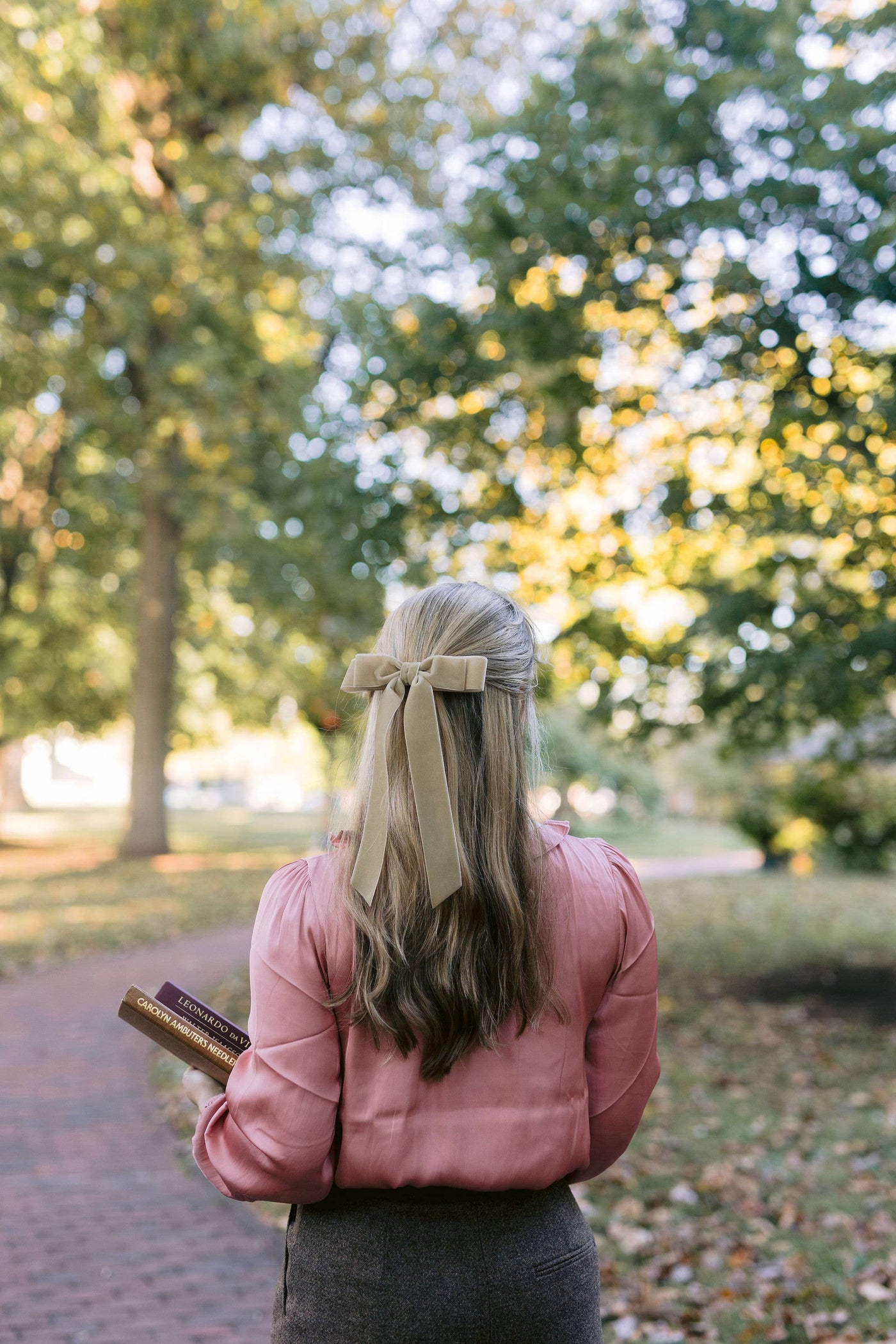 Long Velvet Hair Barrette | Judy Bow - Long Length
