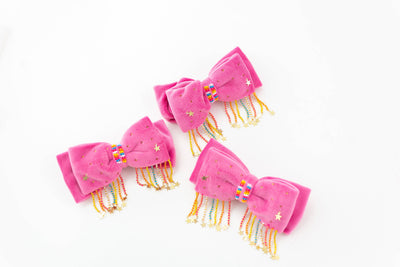 Velvet Hair Bow | Fringe Flare