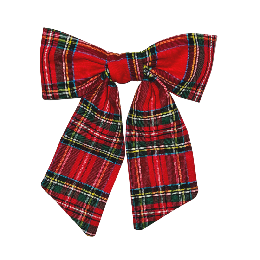 Tartan Christmas Plaid Hair Barrette | Lucy Bow