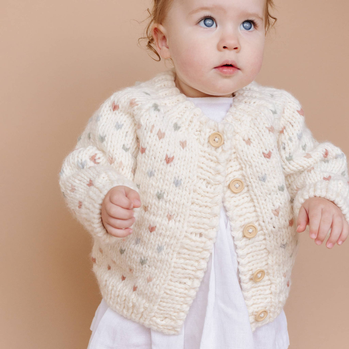 Sawyer Cardigan Pastel Baby Sweater