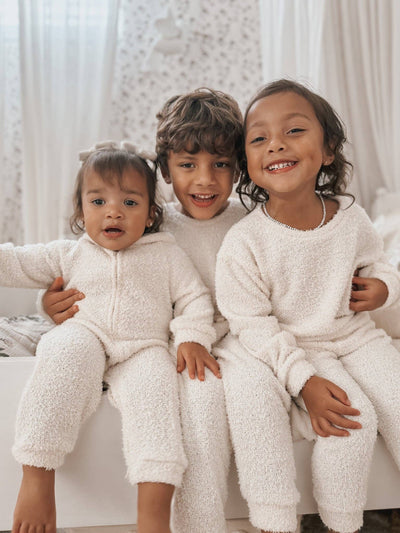 Cozy Teddy Kid's Set | Cream