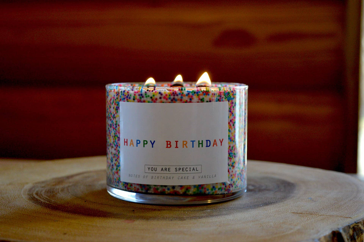 3 Wick Happy Birthday Soy Candle