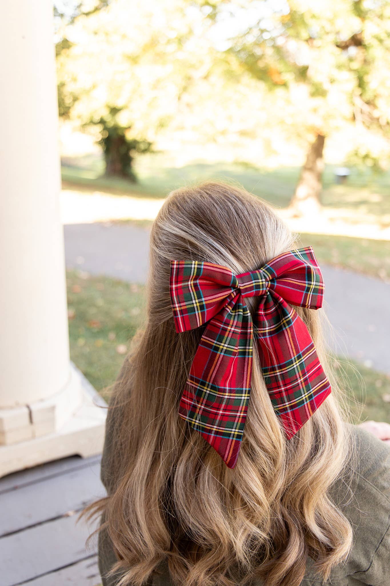 Tartan Christmas Plaid Hair Barrette | Lucy Bow