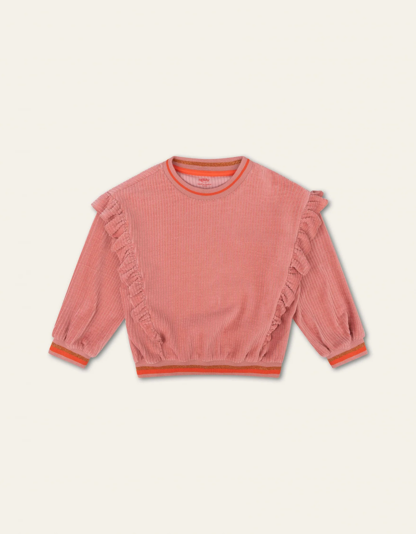 Pink Velvet Ribbel Sweater