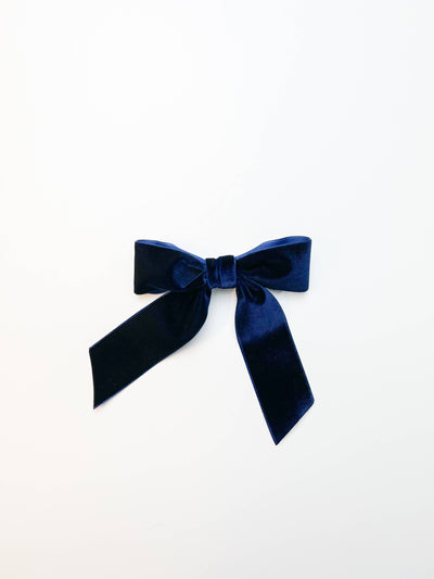 Velvet Hair Barrette | Delora Bow