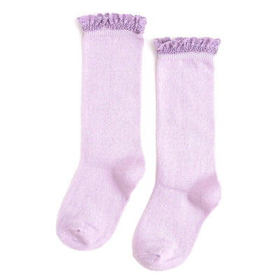 Lace Top Knee Highs | Lilac