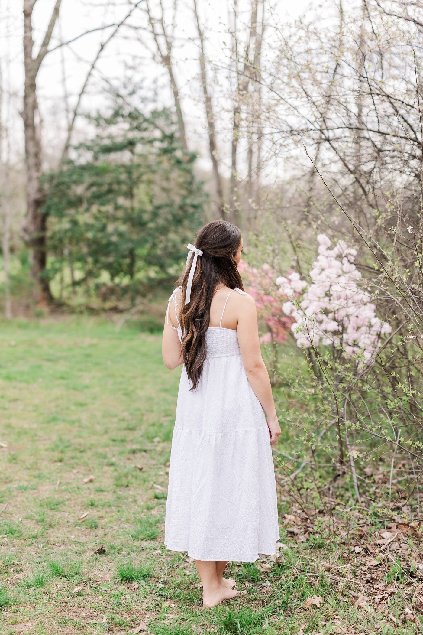 Long Satin Hair Barrette | Micro Alice Bow