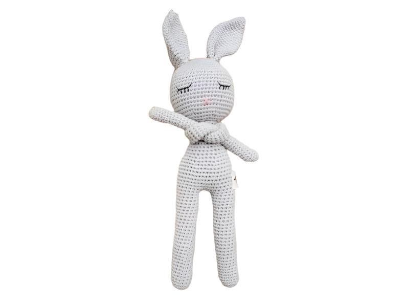 Sleepy Bunny Doll | White or Gray