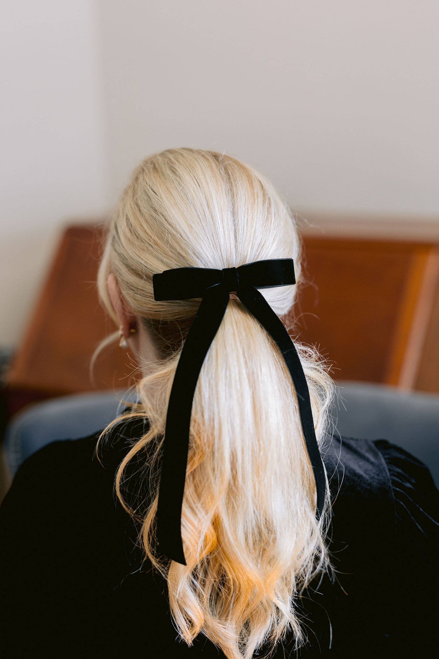 Long Velvet Hair Barrette | Alice Bow - Long Length