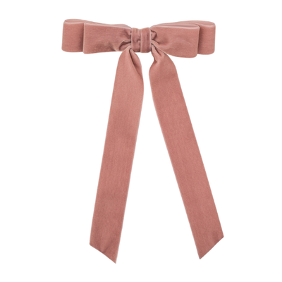 Long Velvet Hair Barrette | Judy Bow - Long Length