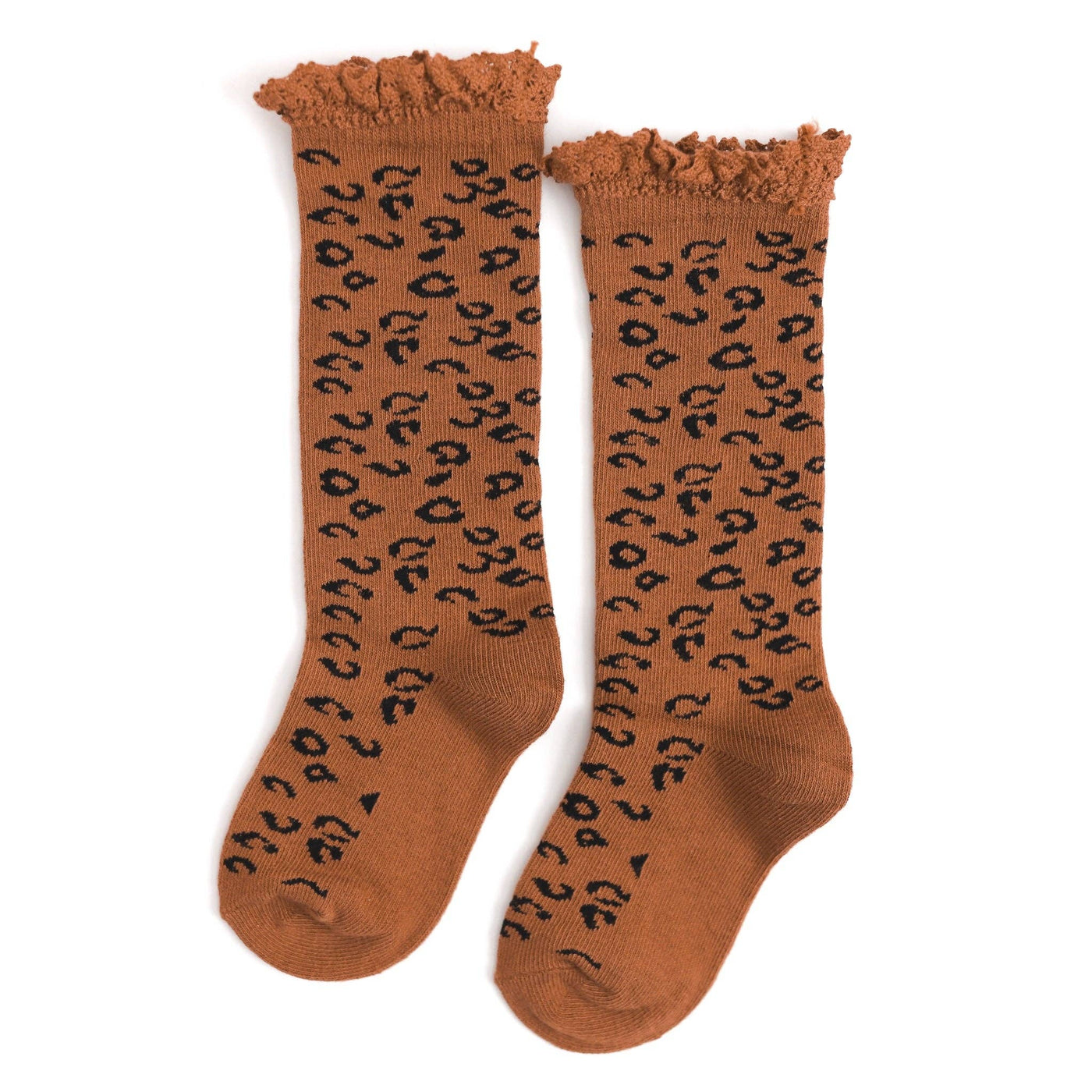 Lace Top Knee Highs | Leopard