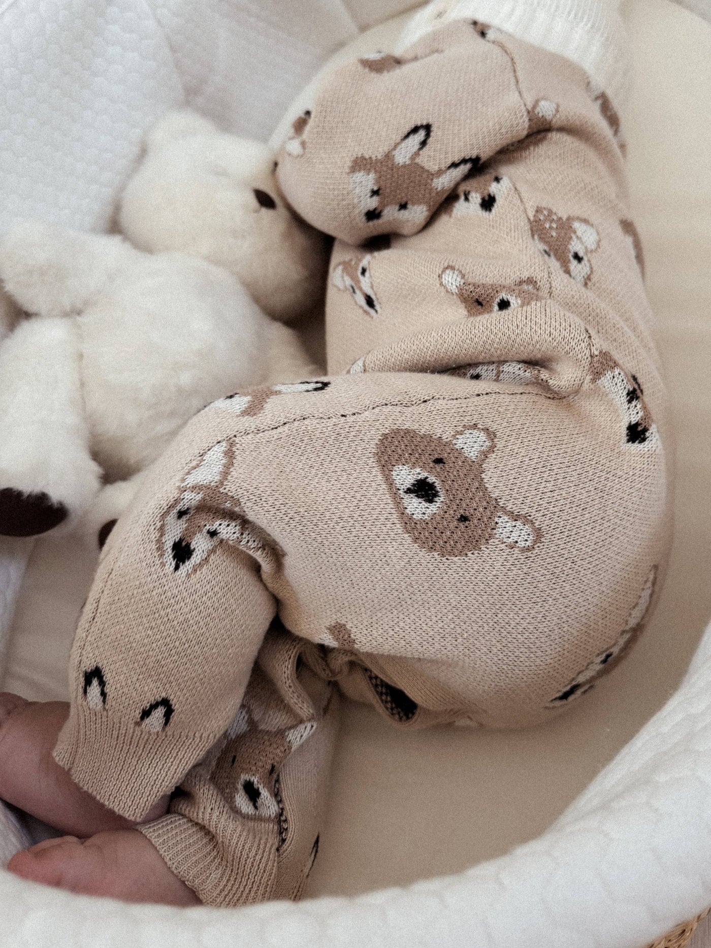 Woodland Jacquard Jumpsuit | Beige