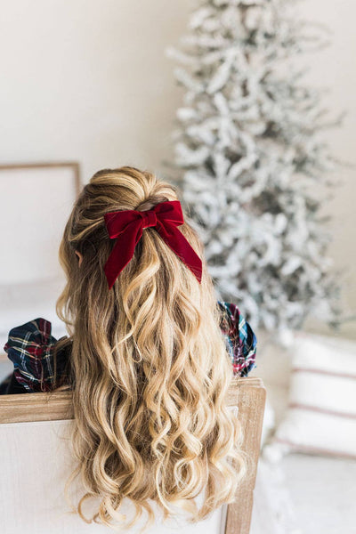 Velvet Hair Barrette | Delora Bow