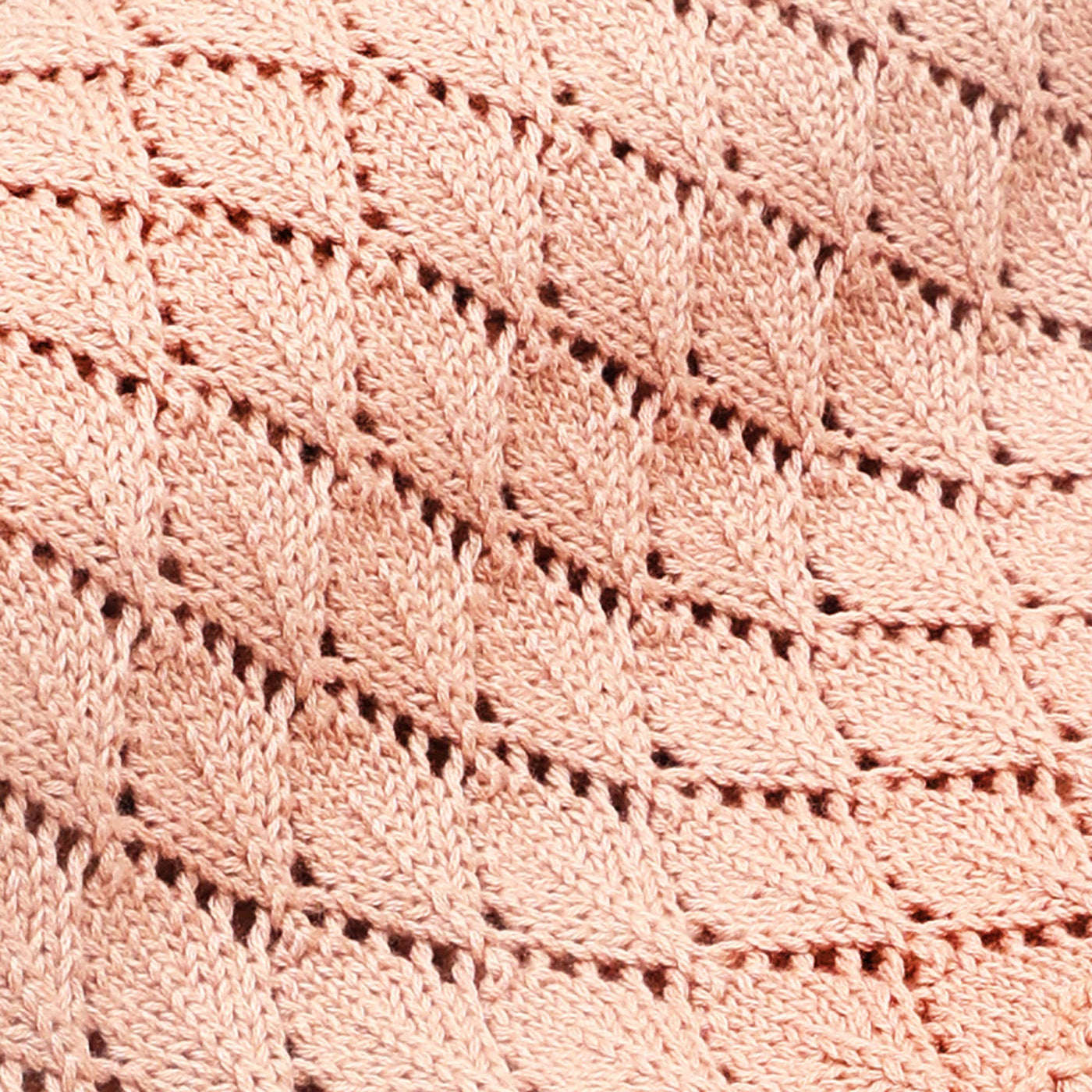 Cotton Pointal Diamond Soft Baby Blanket | Blush Pink