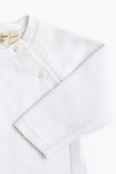 White Knit Baby Set