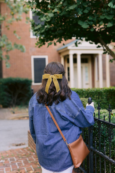 Velvet Hair Barrette | Judy Bow - Short Length