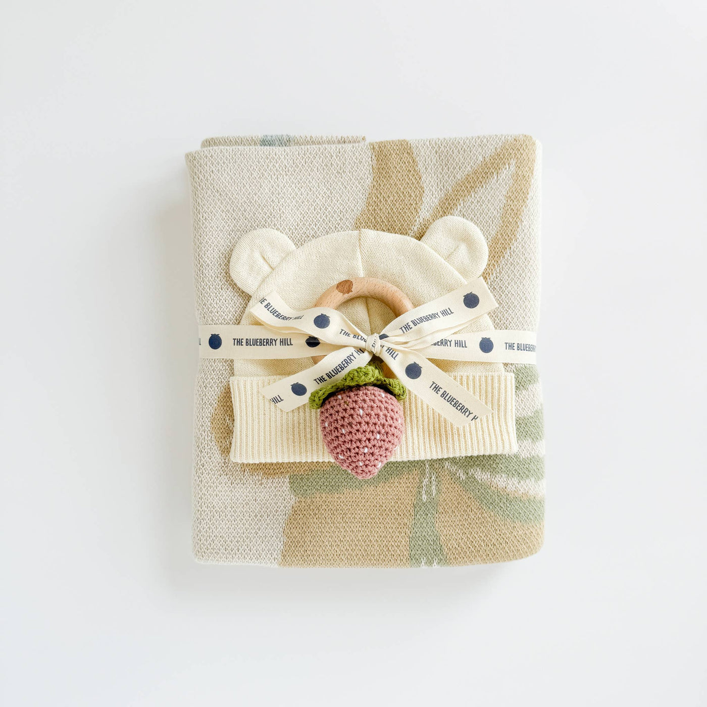 Pastel Bunny Organic Cotton Baby Blanket