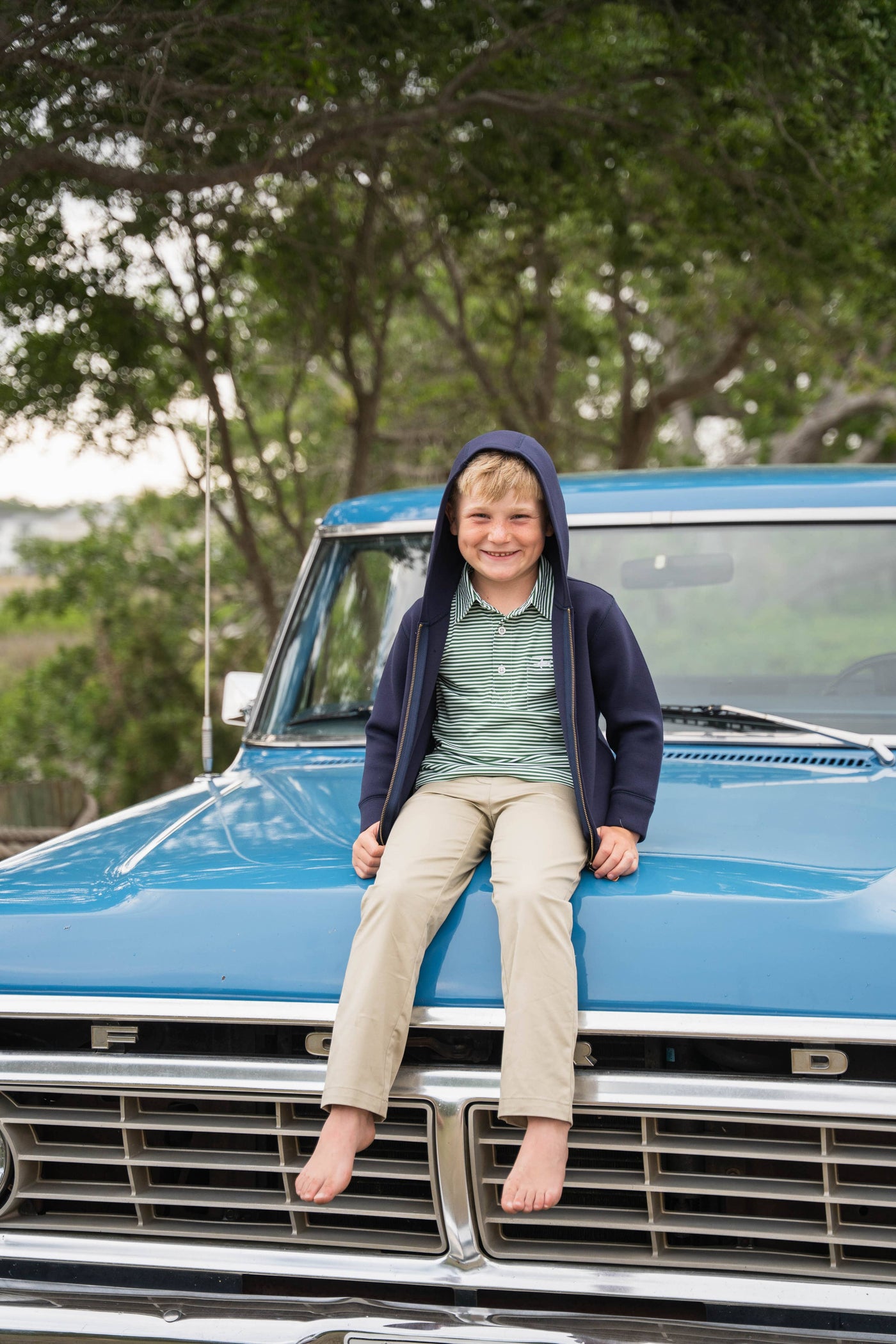 Hampton Full Zip Hoodie | Navy