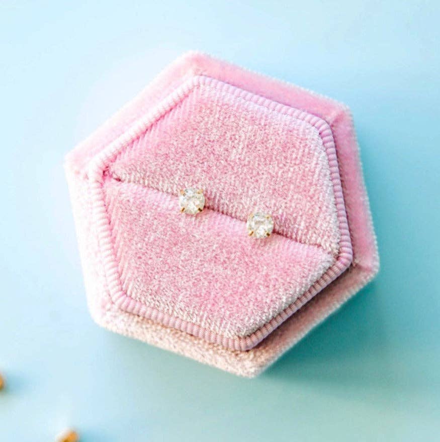 April Birthstone (Diamond) Earrings