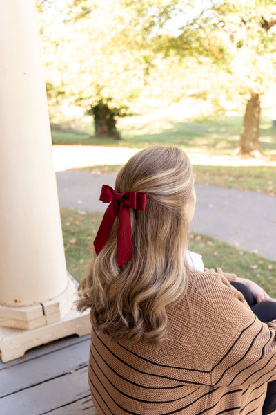 Matte Satin Hair Barrette | Stella Bow