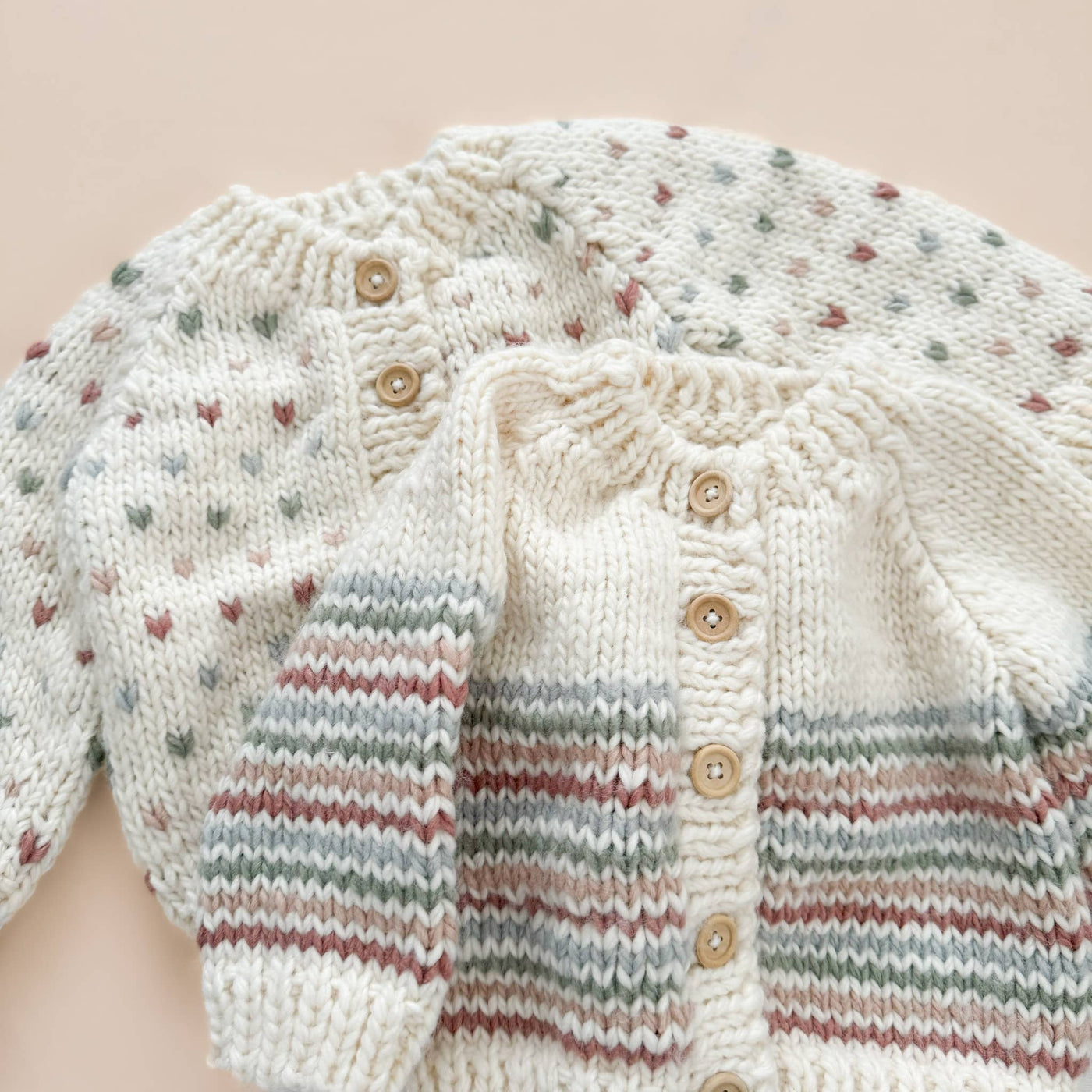 Sawyer Cardigan Pastel Baby Sweater