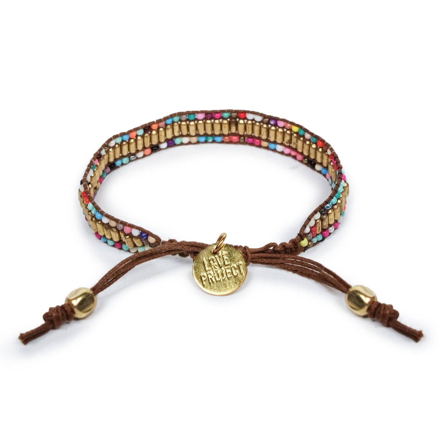 Skinny Gold Darjeeling Double Rainbow Bracelet