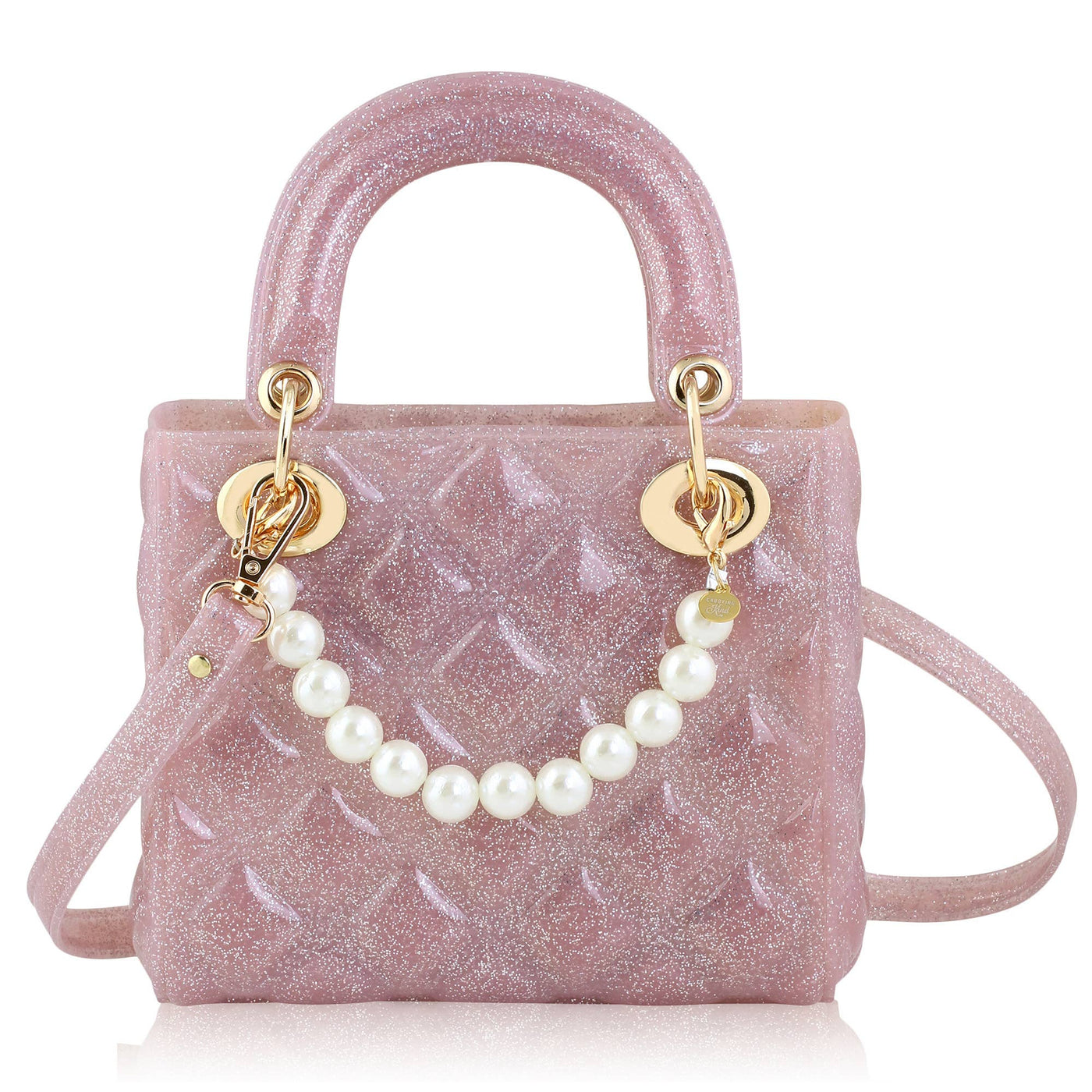 Pearl Quilted | Pink Sparkle