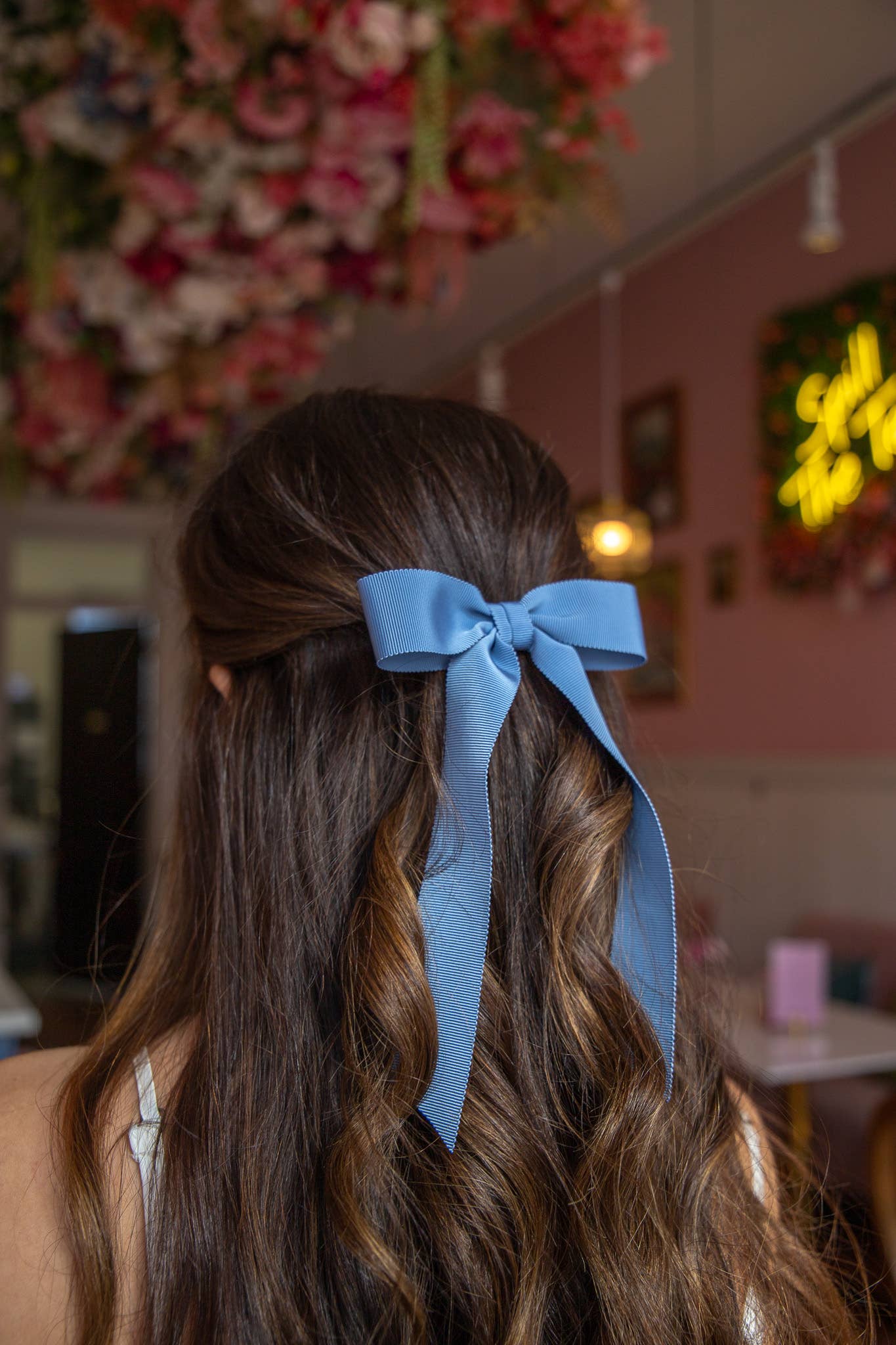 Medium Petersham Grosgrain Hair Barrette | Florence Bow