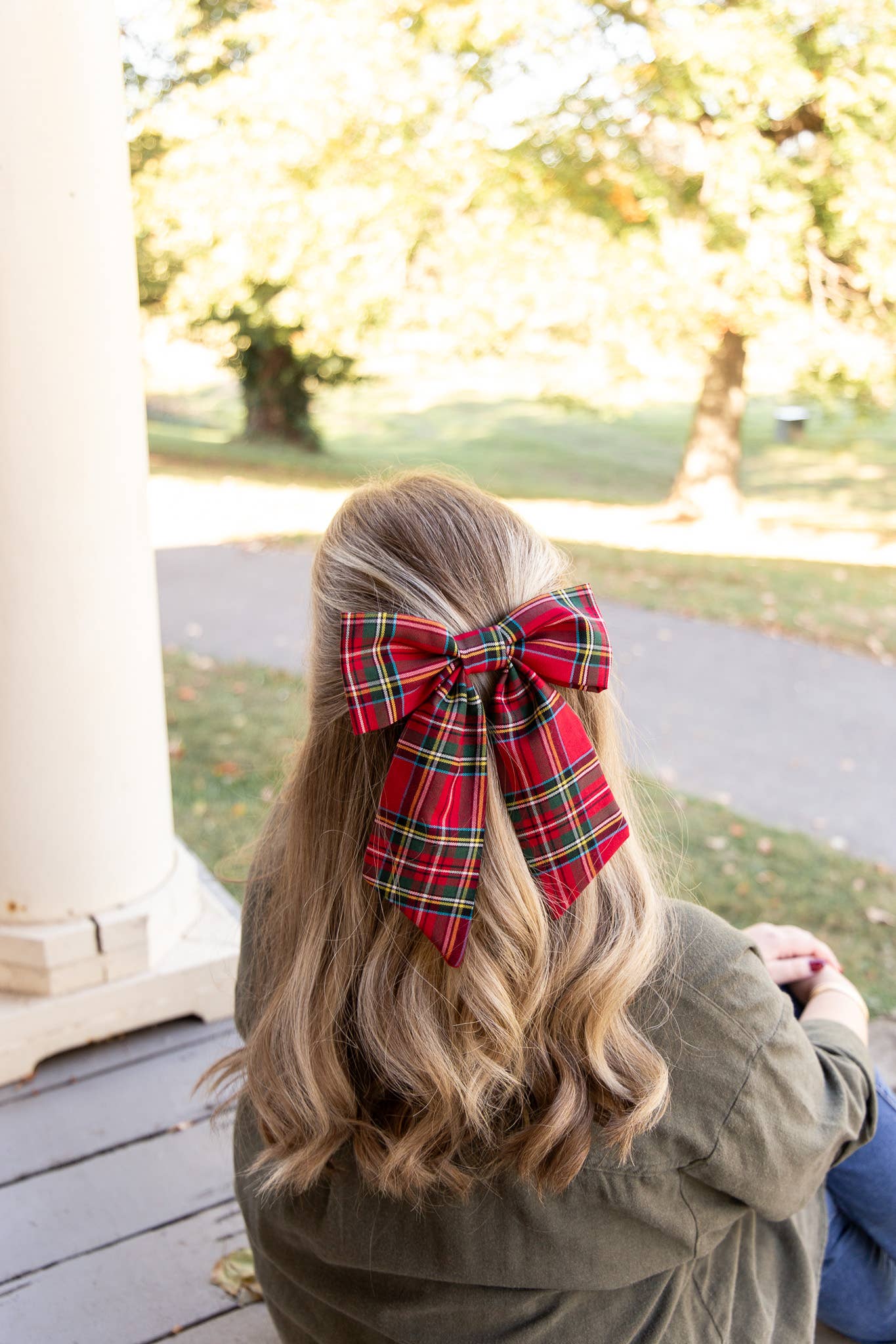Tartan Christmas Plaid Hair Barrette | Lucy Bow