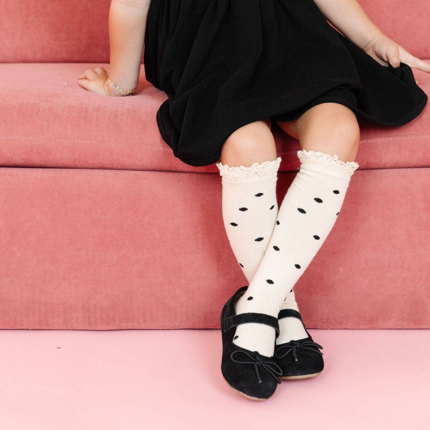 Lace Top Knee Highs | Vanilla Dot